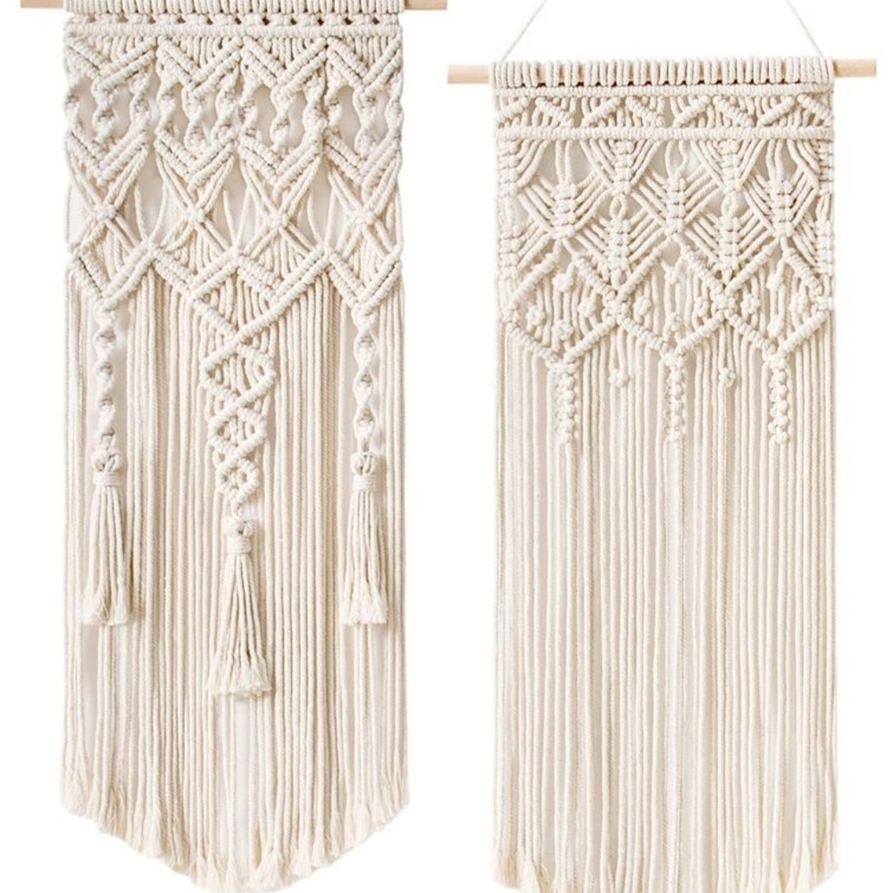 Elegant Cream Macrame Wall Hanging
